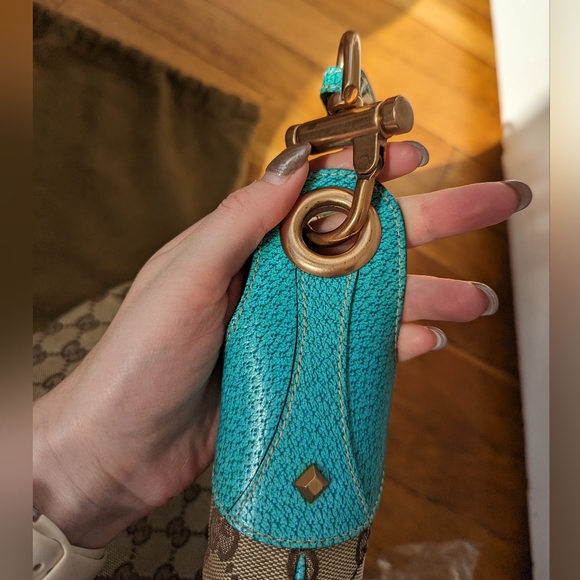 Gucci GG Jackie Shoulder Bag with Tiffany Blue trim - Picture 11 of 17